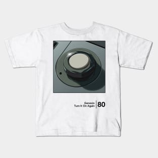 Turn It On Again - Minimal Style Graphic Design Kids T-Shirt